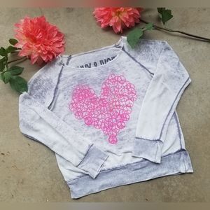 Envy & Ivory Peace Heart Long Sleeve Shirt